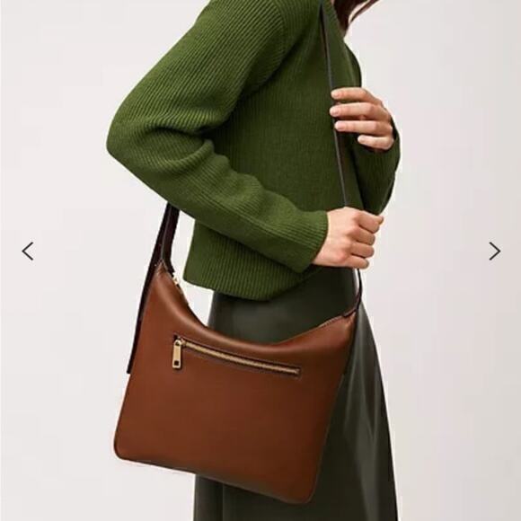 Like New Fossil Cecilia Leather Crossbody Purse Handbag Brown